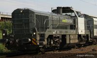 RailAdventure, Diesellokomotive Vossloh DE 18 in grauer Lackierung, Ep. VI