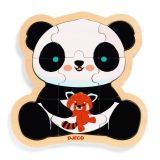 Holzpuzzle: Panda
